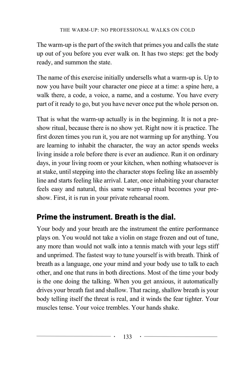 Right-hand page of a Magnetic On Demand identity exercise spread